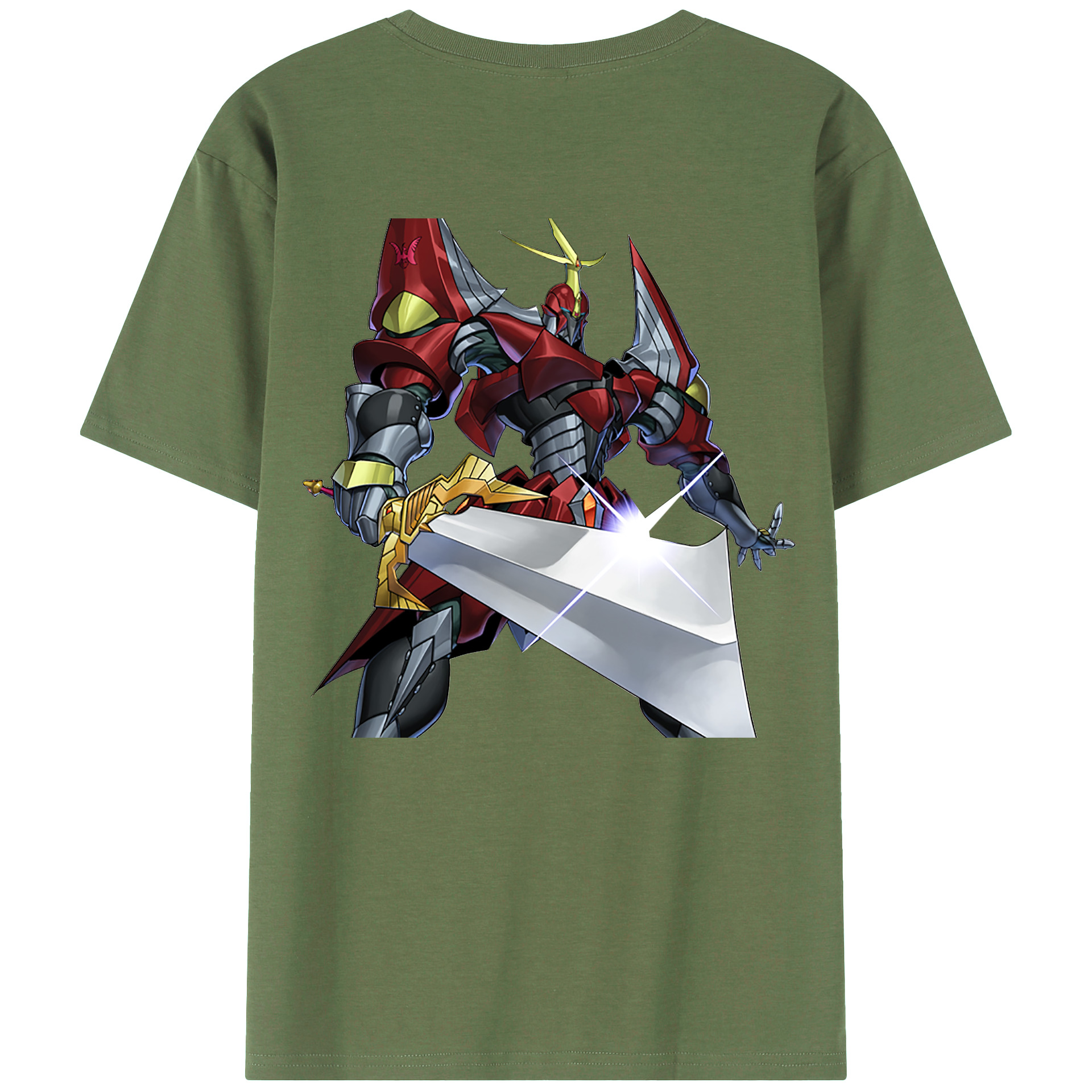 （画像用） 遊☆戯☆王 Yu-Gi-Oh! 綿100％ メンズ半袖Tシャツ（バックプリント） 通気性